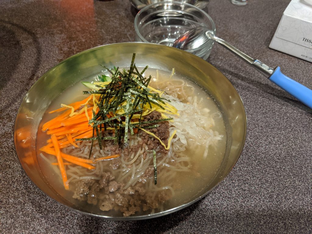 二子玉川の韓国焼き肉屋スップルの冷麺